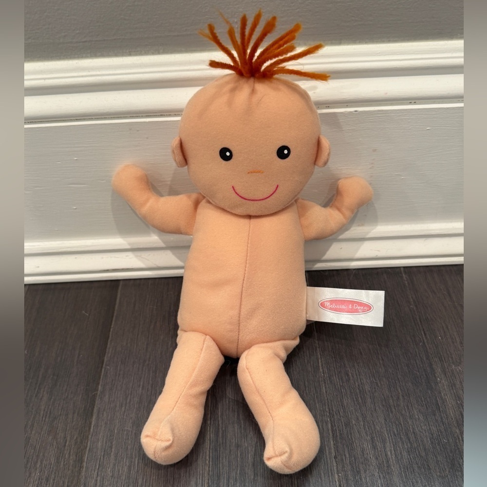 Melissa & Doug Soft Plush Doll with Orange Hair Infant Toddler Baby Boy Girl